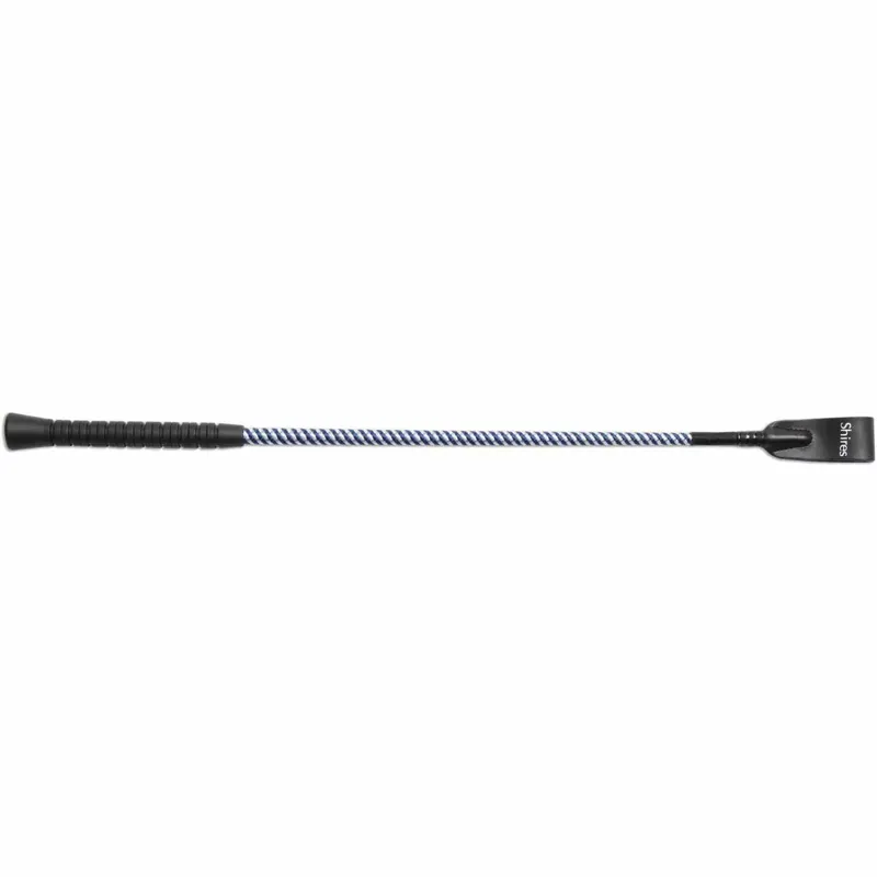 Shires 21 Inch Rubber Grip Whip in White